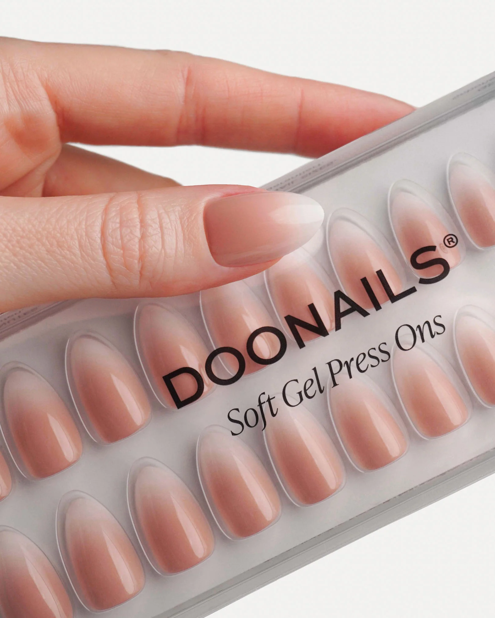 Babyboomer Short Almond Soft Gel Press Ons - Image 5