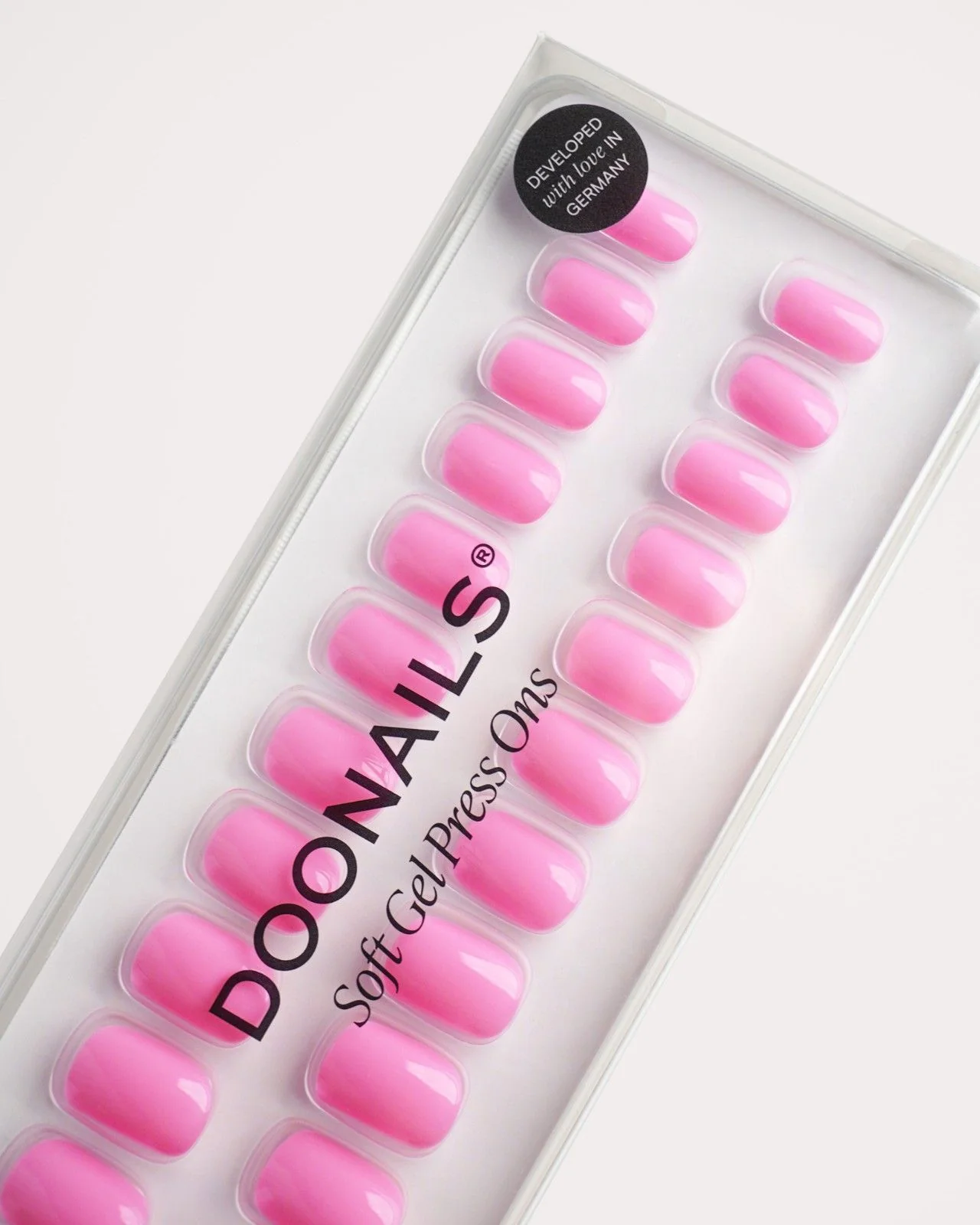 Barbie Girl Extra Short Square Soft Gel Press Ons - Image 5