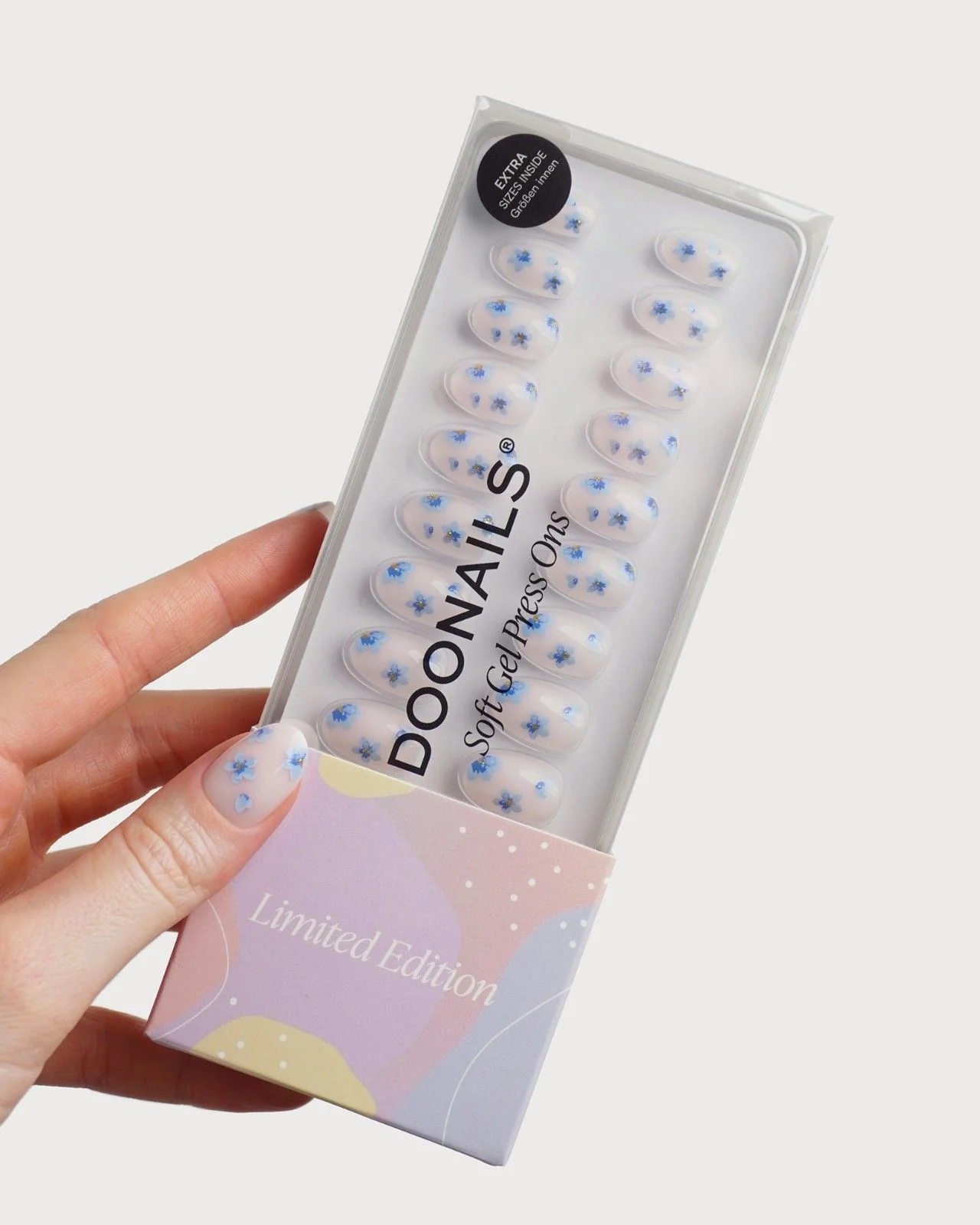 Limited Edition Blossom Babe Short Round Soft Gel Press Ons - Image 3