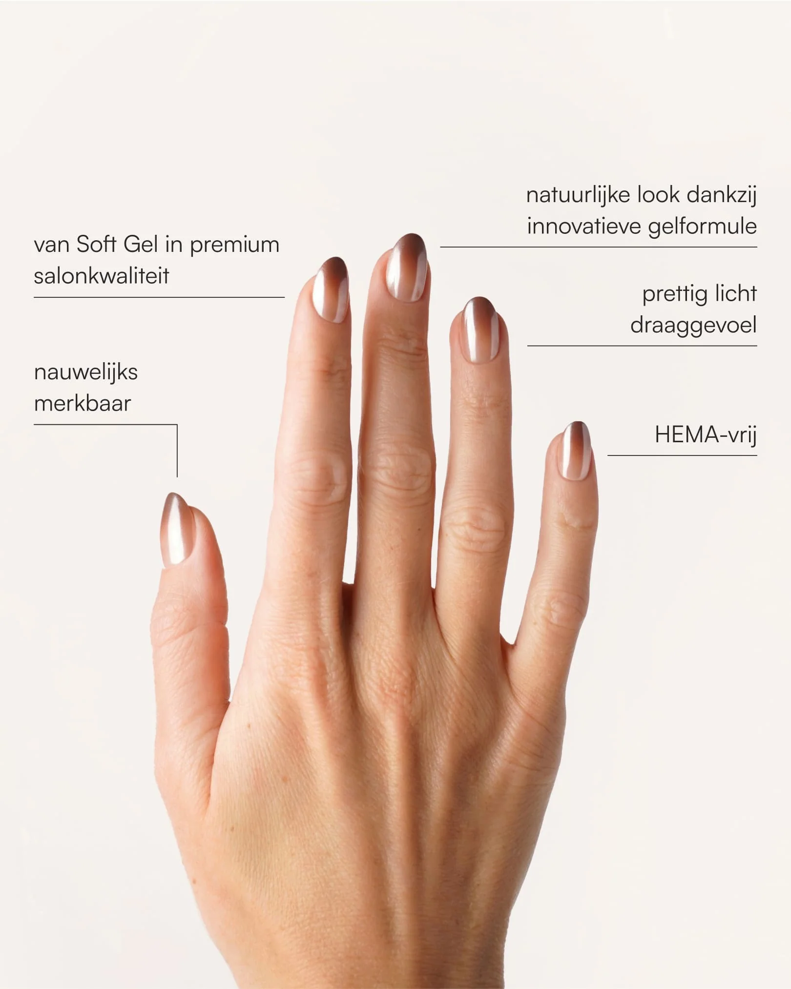 Brownie Short Round Soft Gel Press Ons - Image 3