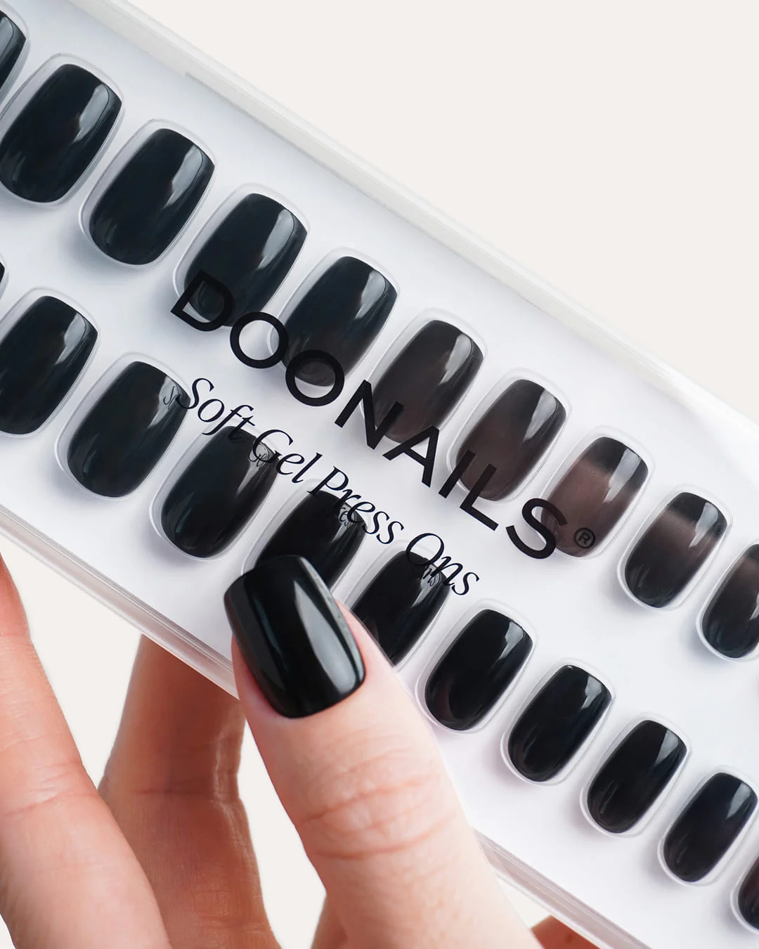 Dark Dream Short Square Soft Gel Press Ons - Image 5