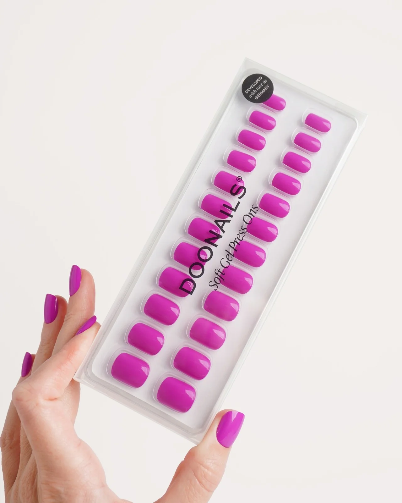 Dragonfruit Extra Short Square Soft Gel Press Ons - Image 3