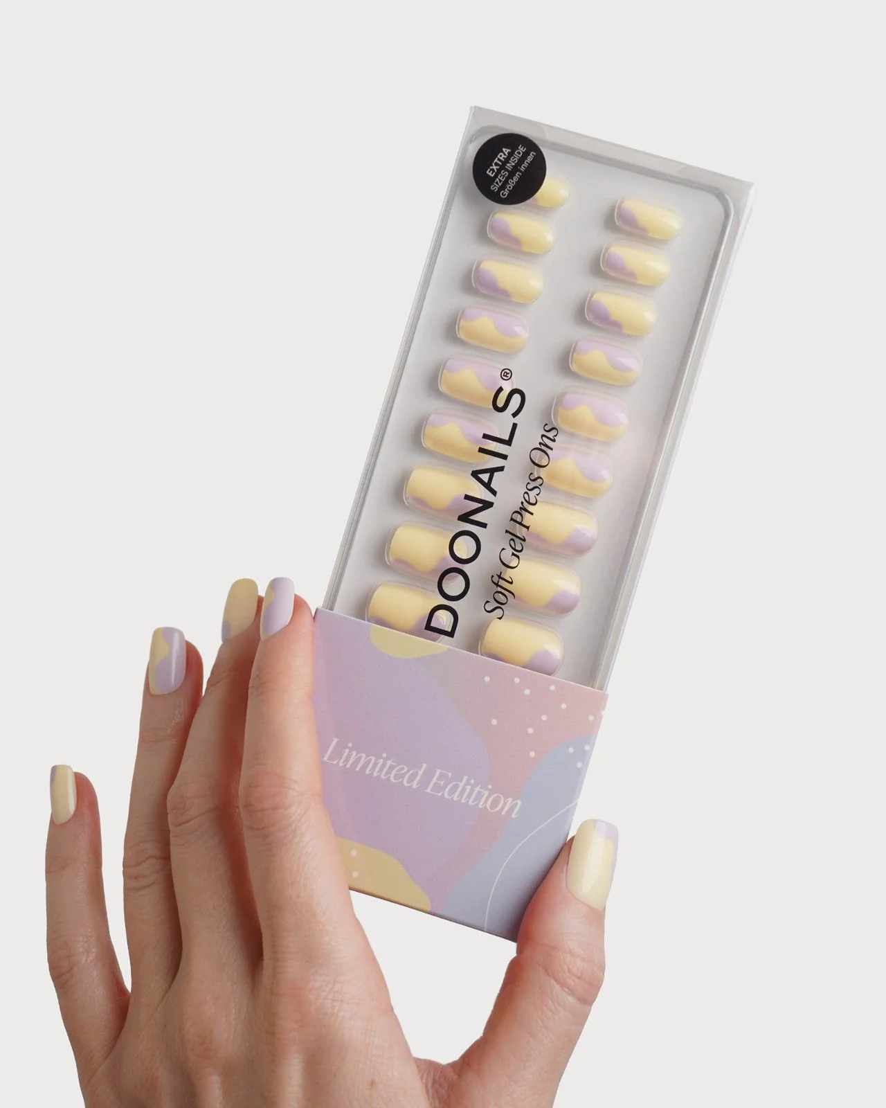 Limited Edition Pastel Pop Short Square Soft Gel Press Ons - Image 3