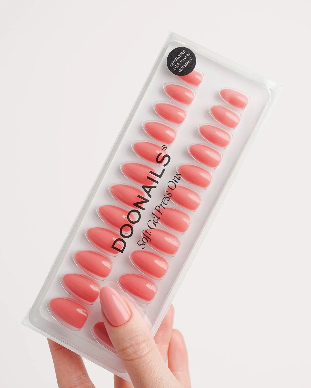 Peach Please Short Almond Soft Gel Press Ons - Image 3