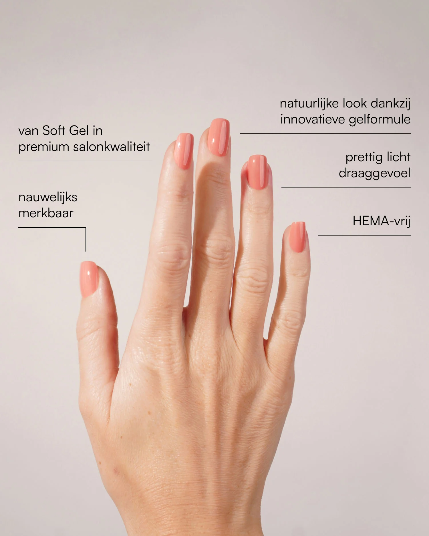 Peach Please Short Square Soft Gel Press Ons - Image 3