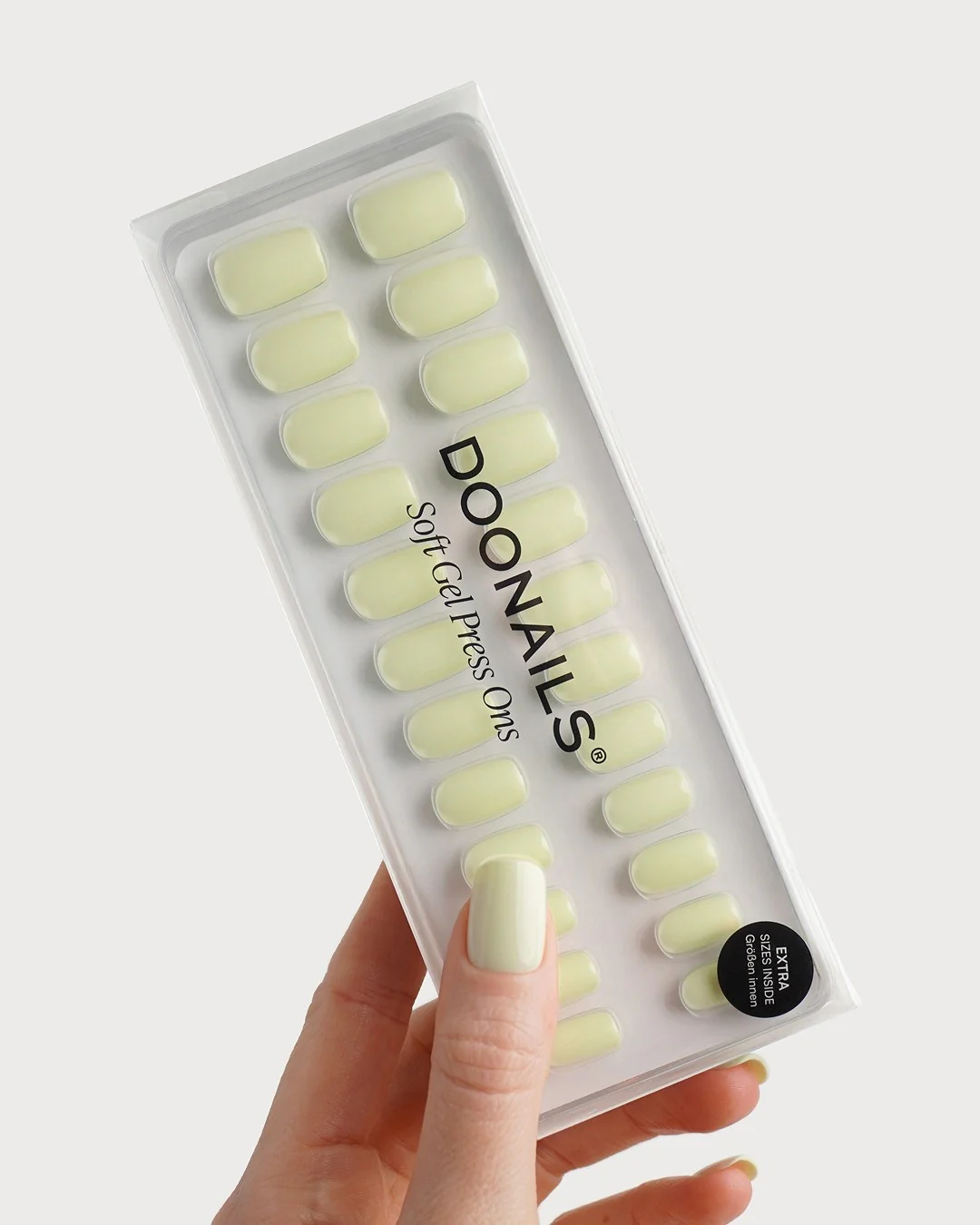 Pistachio Short Square Soft Gel Press Ons - Image 3