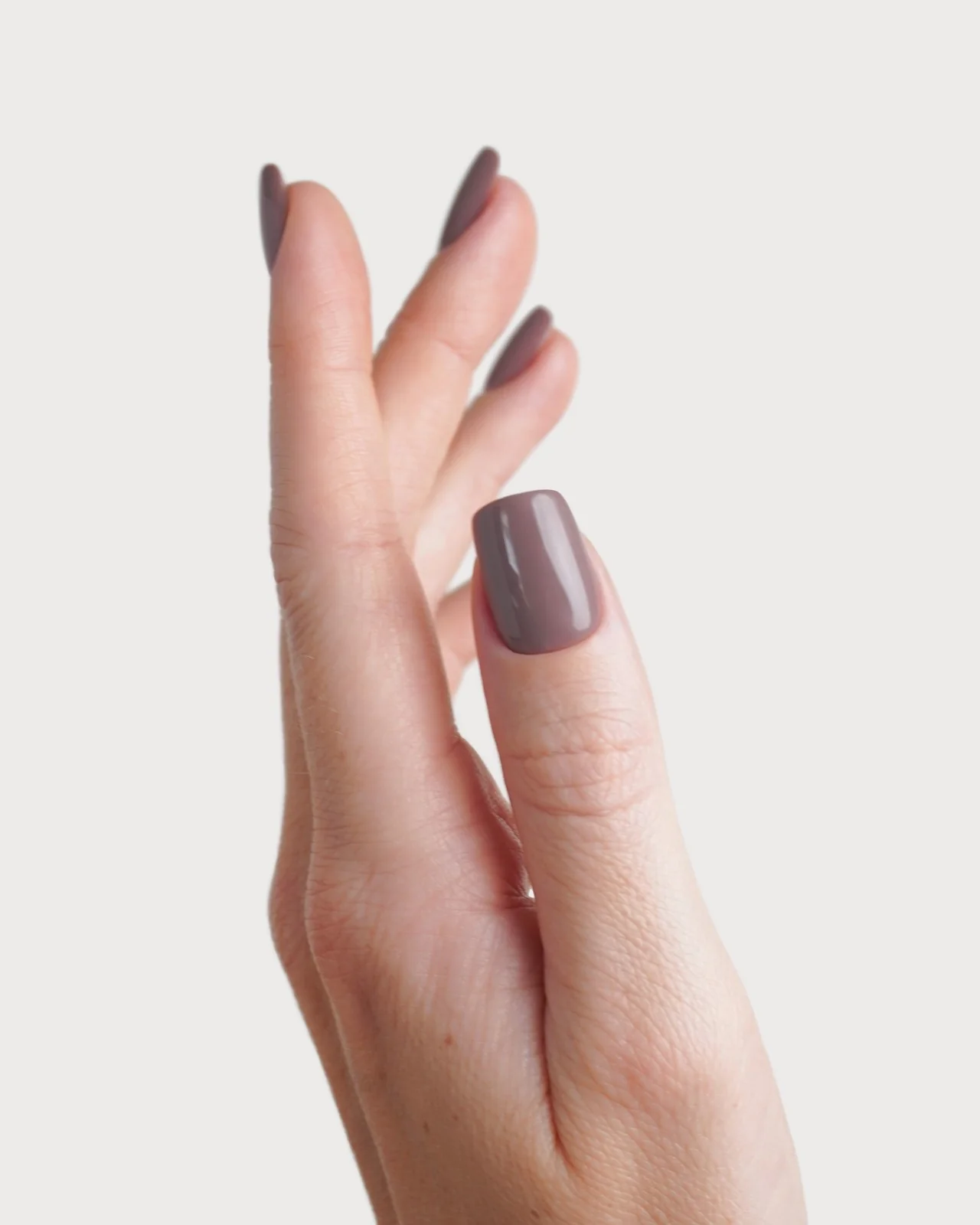 Silent Night Mauve Short Square Soft Gel Press Ons - Image 4