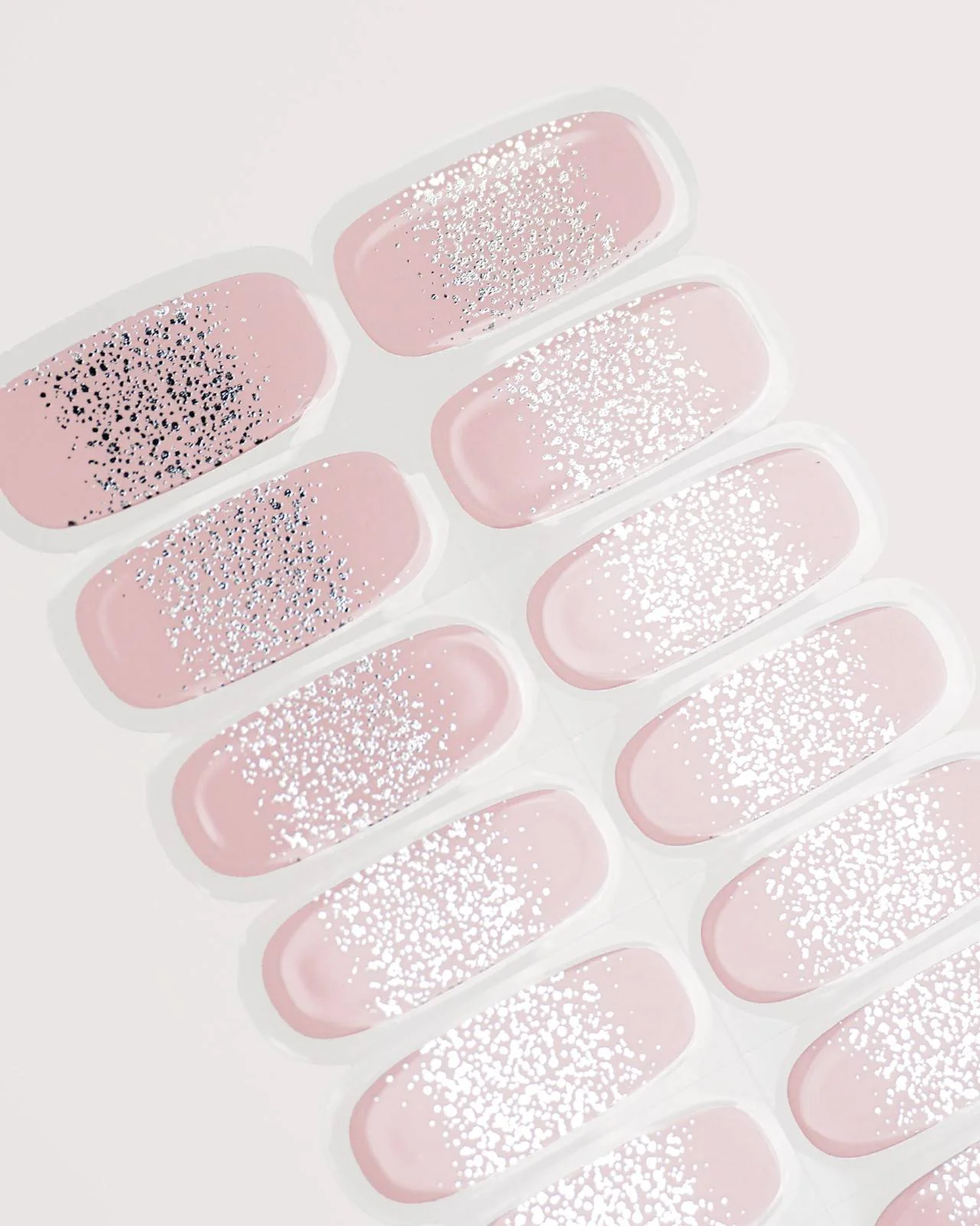 Silver Glitter Ombre Gel Strips - Image 5