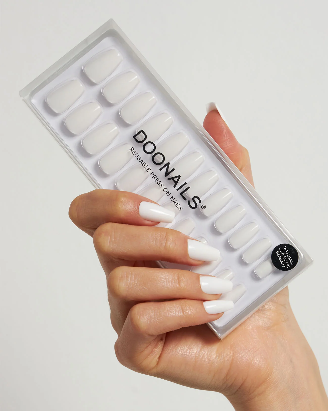 Snow White Short Coffin Soft Gel Press Ons - Image 4