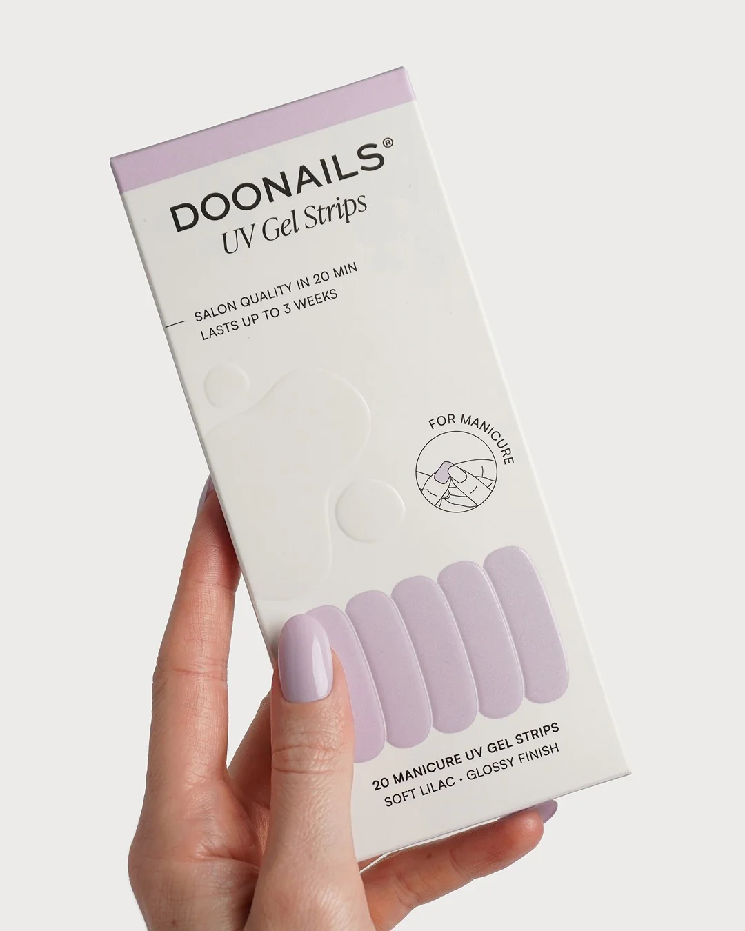 Soft Lilac Gel Strips - Image 3