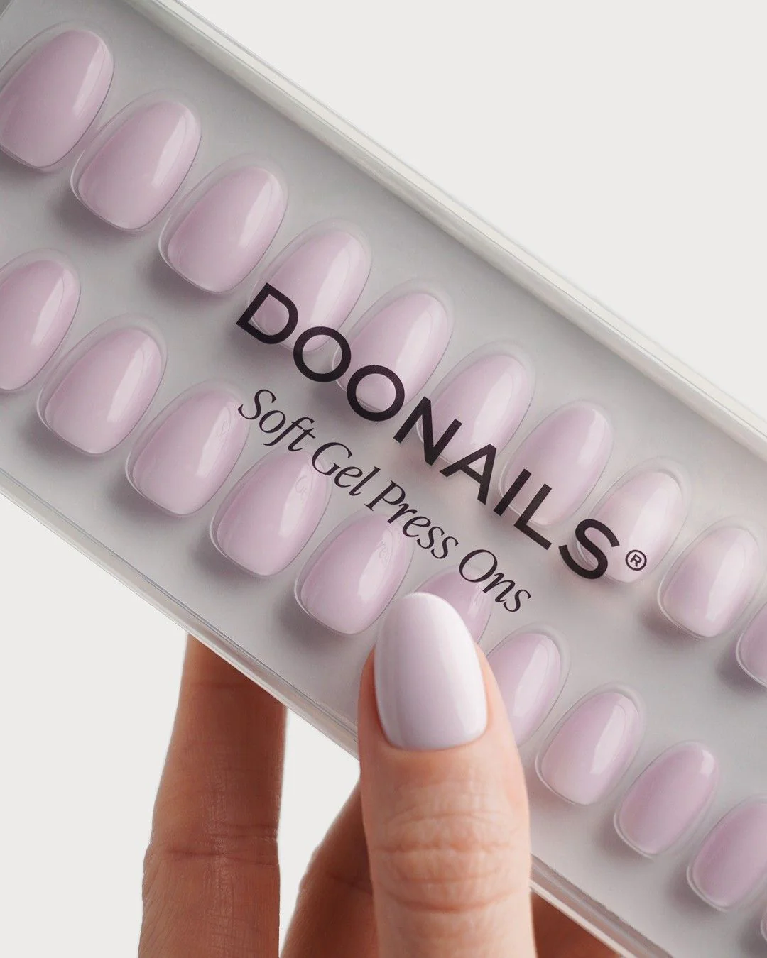 Soft Lilac Short Round Soft Gel Press Ons - Image 5