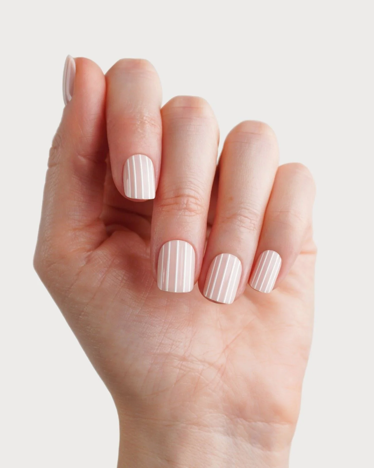Limited Edition Strawberry Stripes Extra Short Square Soft Gel Press Ons - Image 4
