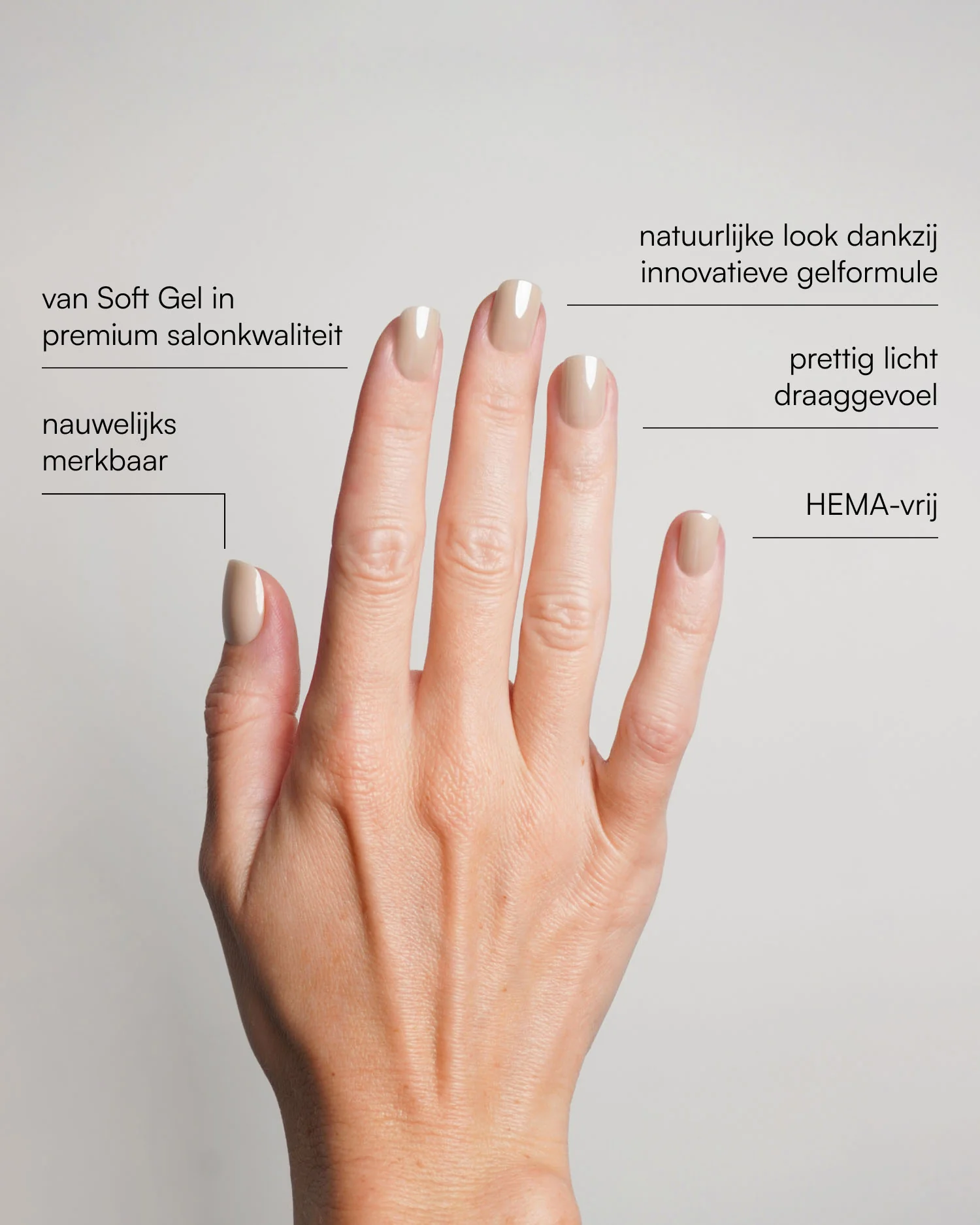 Toffee Extra Short Square Soft Gel Press Ons - Image 4