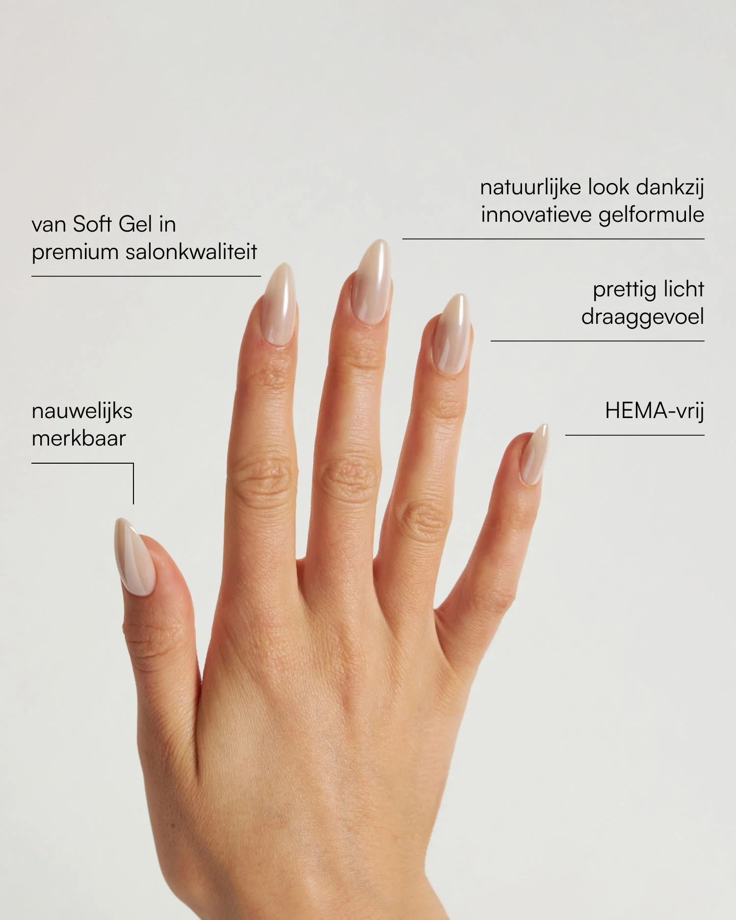 Toffee Medium Almond Soft Gel Press Ons - Image 3